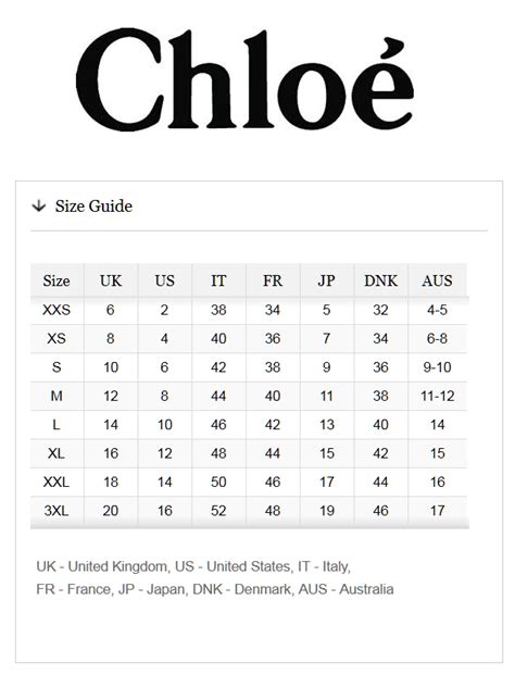 see by chloe paris|see by chloe size chart.